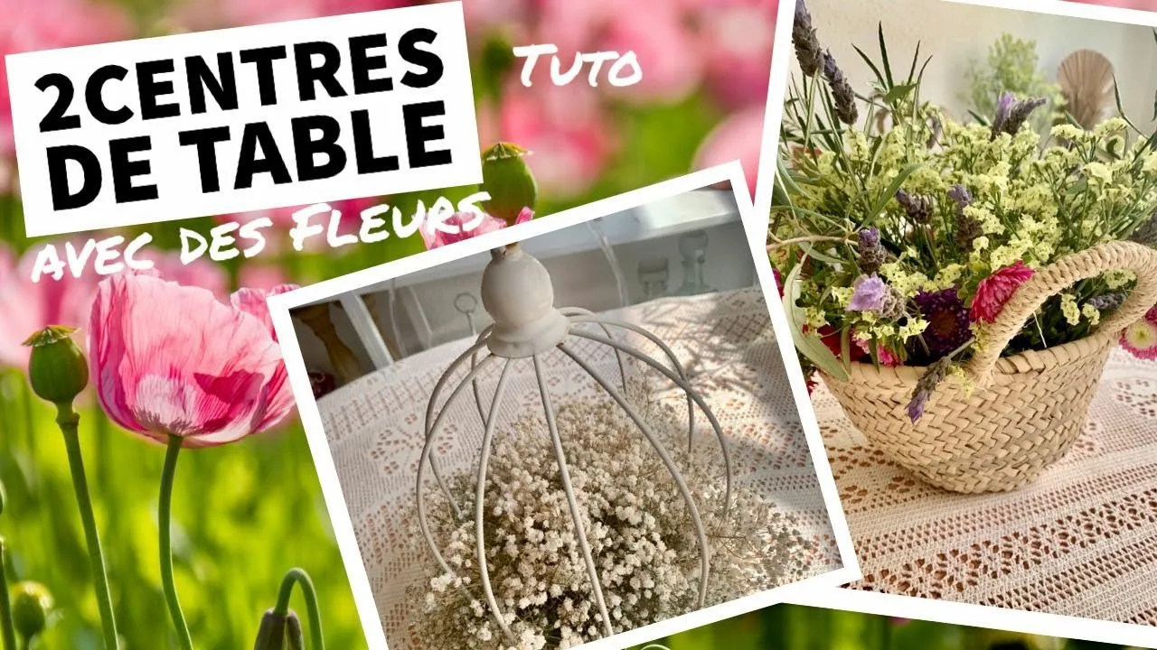 Image de la vidéo « 2 IDÉES DE CENTRE DE TABLE AVEC DES FLEURS🌼🌼communion, mariage👰‍♀️, baptême👼  ...//MarionEvents 2023 » de Marion Events