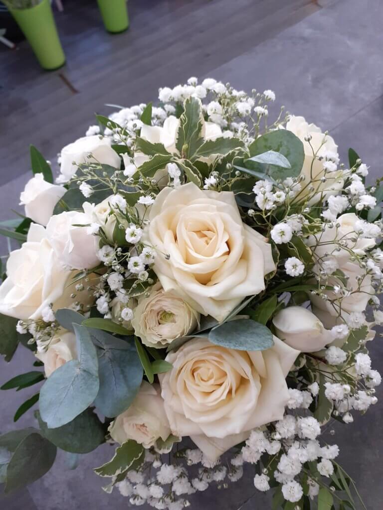 Bouquet de mariée blanc